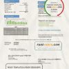 USA Missouri Evergy electricity utility bill template in .doc and .pdf format