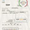 USA Nevada Orono The Lakehore City utility bill template in Word and PDF format