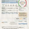 USA New Jersey South Jersey Gas utility bill template in Word and PDF format