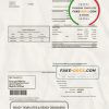 USA New Jersey The Borough of Madison utility bill template in Word and PDF format