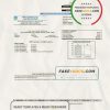 USA New York Port Washington Water District utility bill template in Word and PDF format