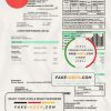 USA Northwestern Rural Electric utility bill template, fully editable in Word and PDF format