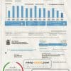 USA Ohio City of Detroit water utility bill template in Word and PDF format