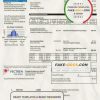 USA Ohio Vectren Energy utility bill template in Word and PDF format