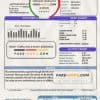 USA South Weber City Utah water utility bill template in Word and PDF format