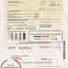 USA Southern California Edison utility bill template in Word and PDF format