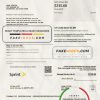 USA Sprint (T-Mobile) utility bill template in Word and PDF format