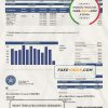 USA Texas City of Sugar Land utility bill template in Word and PDF format