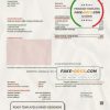 USA Texas Minol utility bill template in Word and PDF format