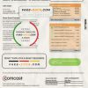 USA Utah Comcast utility bill template in Word and PDF format