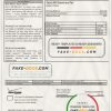 USA Verizon utility bill template in Word and PDF format