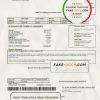 USA Waitsfield Telecom utility bill template in Word and PDF format