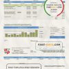 USA Wawatosa Water Utility utility bill template in Word and PDF format