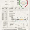 USA West Boylston utility bill template in Word and PDF format