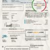 USA Western Municipal Water District utility bill template in Word and PDF format