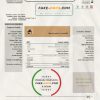 United Arab Emirates Abu Dhabi Municipality Service utility bill template in Word and PDF format
