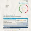 United Kingdom Affinity Water utility bill template in Word and PDF format