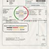 United Kingdom Borough of Pendle council tax bill template in Word and PDF format