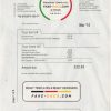 United Kingdom EE phone utility bill template, fully editable in PSD format scan