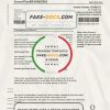 United Kingdom Leeds City Council tax bill template in Word and PDF format