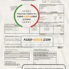 United Kingdom Liverpool City Council tax bill template in Word and PDF format