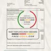 United Kingdom Oldham council tax bill template in Word and PDF format