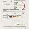United Kingdom Sky utility bill template, fully editable in PSD format scan