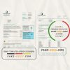 United Kingdom South Staffs Water utility bill template in Word and PDF format, 2 pages