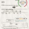 United Kingdom Thames Water utility bill template in Word and PDF format