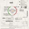 United Kingdom United Utilities water utility bill template in Word and PDF format