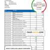 Belize Choice Bank statement template in Excel and PDF format