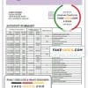 France Groupe BPCE bank statement template in Word and PDF format