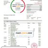 France HSBC bank statement template in Excel and PDF format