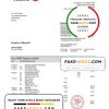 France HSBC bank statement template in Word and PDF format