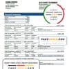 France La Banque Postale bank statement template in Word and PDF format