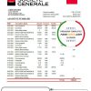France Société Générale bank statement template in Excel and PDF format