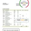 Gambia Arab Gambian Islamic bank statement template in Word and PDF format