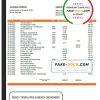 Georgia Bank of Georgia proof of address statement template in Word and PDF format, fully editable