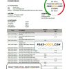 Germany Commerzbank bank statement template in Word and PDF format