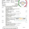 Germany Deutsche Handelsbank AG bank statement template in .doc and .pdf format