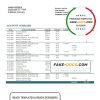 Germany N26 bank statement template in Excel and PDF format
