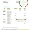 Ghana Ecobank proof of address bank statement template in Word and PDF format