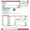 Ghana Zenith proof of address bank statement template in Word and PDF format
