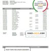 Greece Alpha bank statement template in Word and PDF format