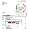 Greece HSBC bank proof of address statement template in Word and PDF format, .doc and .pdf format