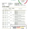Greece National Bank of Greece bank statement template in .xls and .pdf file format