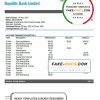 Grenada Republic bank statement template in Word and PDF format