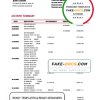 Guatemala Azteca proof of address bank statement template in Word and PDF format (.doc and
