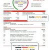 Guinea UBA Bank statement template in Excel and PDF format