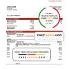 Guinea UBA Bank statement template in Word and PDF format, good for address prove